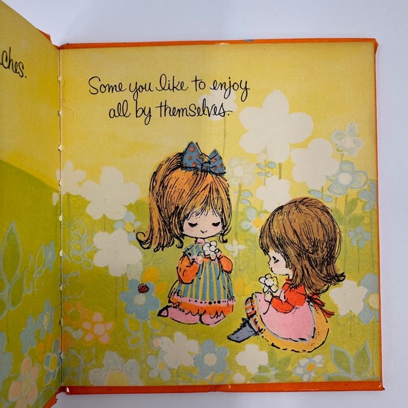 Vintage Friends Are Like Flowers Sunbeam 1968 Library Book Maria Paoletti Art - Picture 7 of 16